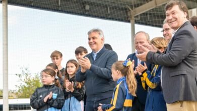 Polideportivo recién inaugurado en Adelia María, Río Cuarto