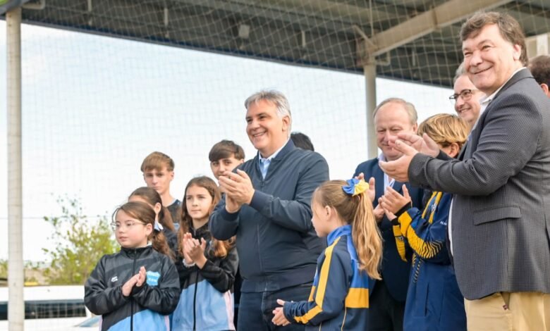 Polideportivo recién inaugurado en Adelia María, Río Cuarto