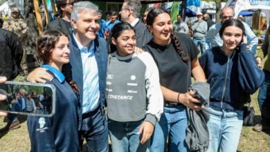 Gobernador Llaryora durante la Expo Rural de Adelia María