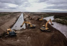 Obras de readecuación de canales y drenajes en la provincia de Córdoba