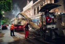 Obras nocturnas de rehabilitación en las avenidas Humberto Primo y Sarmiento, Córdoba