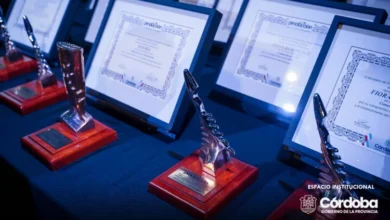 Ceremonia de los Premios a la Producción 2026 en Córdoba con el gobernador Martín Llaryora