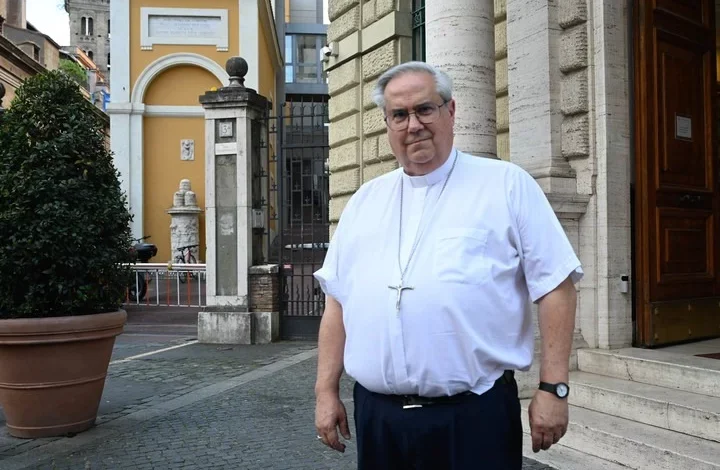 Cardenal Ángel Rossi hablando sobre la visita del Papa León XIV a Córdoba