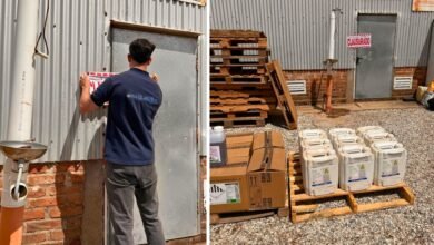 Operativo de allanamiento en depósito de productos fitosanitarios en Pozo del Molle