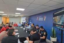 Control de seguridad en la autopista Córdoba‑Rosario antes del partido Instituto vs Boca en el estadio Mario Alberto Kempes