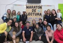 Estudiantes cordobeses participando en la Maratón Nacional de Lectura 2024