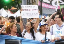 Manifestación de la quinta Marcha Federal Universitaria en Córdoba, 15 de octubre