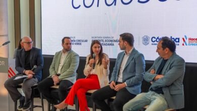Captura de pantalla de la plataforma digital del Mercado Circular Cordobés mostrada en una presentación oficial