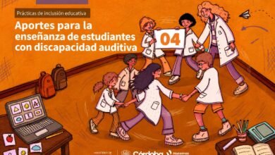 Portada del cuadernillo de prácticas de inclusión educativa para estudiantes con discapacidad auditiva en Córdoba
