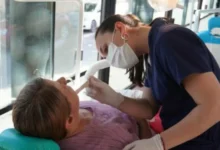 Equipo odontológico realizando controles gratuitos en el CPC Rancagua durante la campaña de salud bucal 2026