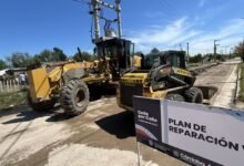 Obra de reacondicionamiento de calle de tierra en Córdoba