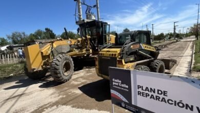 Obra de reacondicionamiento de calle de tierra en Córdoba