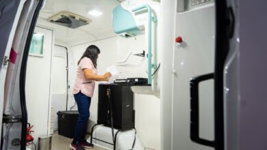 Mujeres recibiendo mamografía en hospital provincial de Córdoba