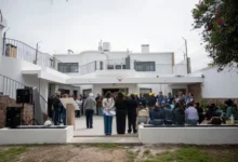 Fachada renovada de la Residencia Felisa Soaje en la ciudad de Córdoba